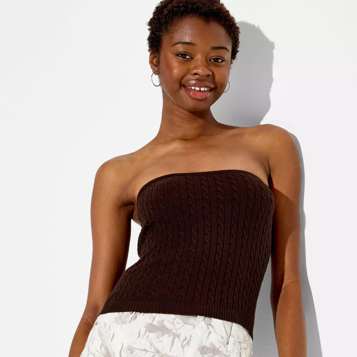 Women's Sleeveless Baby Cable Pullover Sweater - Wild Fable\u2122 Brown XS | Target