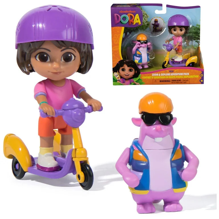 Dora Paquete de Aventuras, Zoom y Exploración con Figuras de Juguetes Dora y Tico y Scooter para... | Walmart (US)