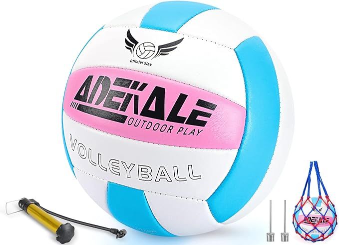 adekale Official Size 5 Volleyball,Waterproof Soft Indoor Outdoor Volleyball for Game Gym Trainin... | Amazon (US)