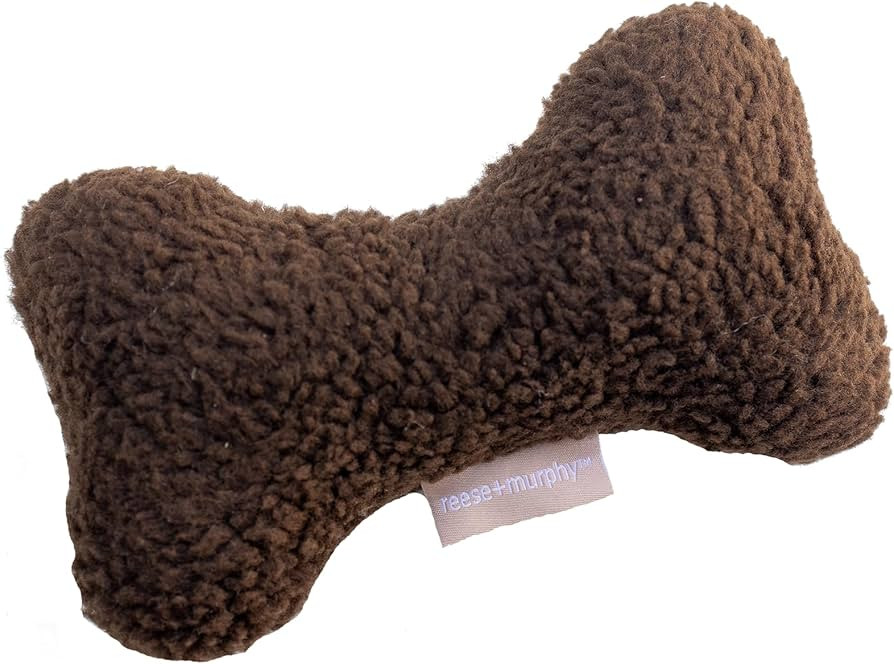 Chocolate Sherpa Bone Plush Dog Toy - Dog Toys for Medium & Large Dogs - Squeaky Dog Puppy Toys -... | Amazon (US)