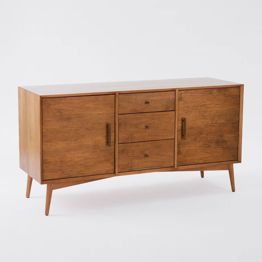 Mid-Century Buffet/Media Console, Large, Acorn | West Elm (US)