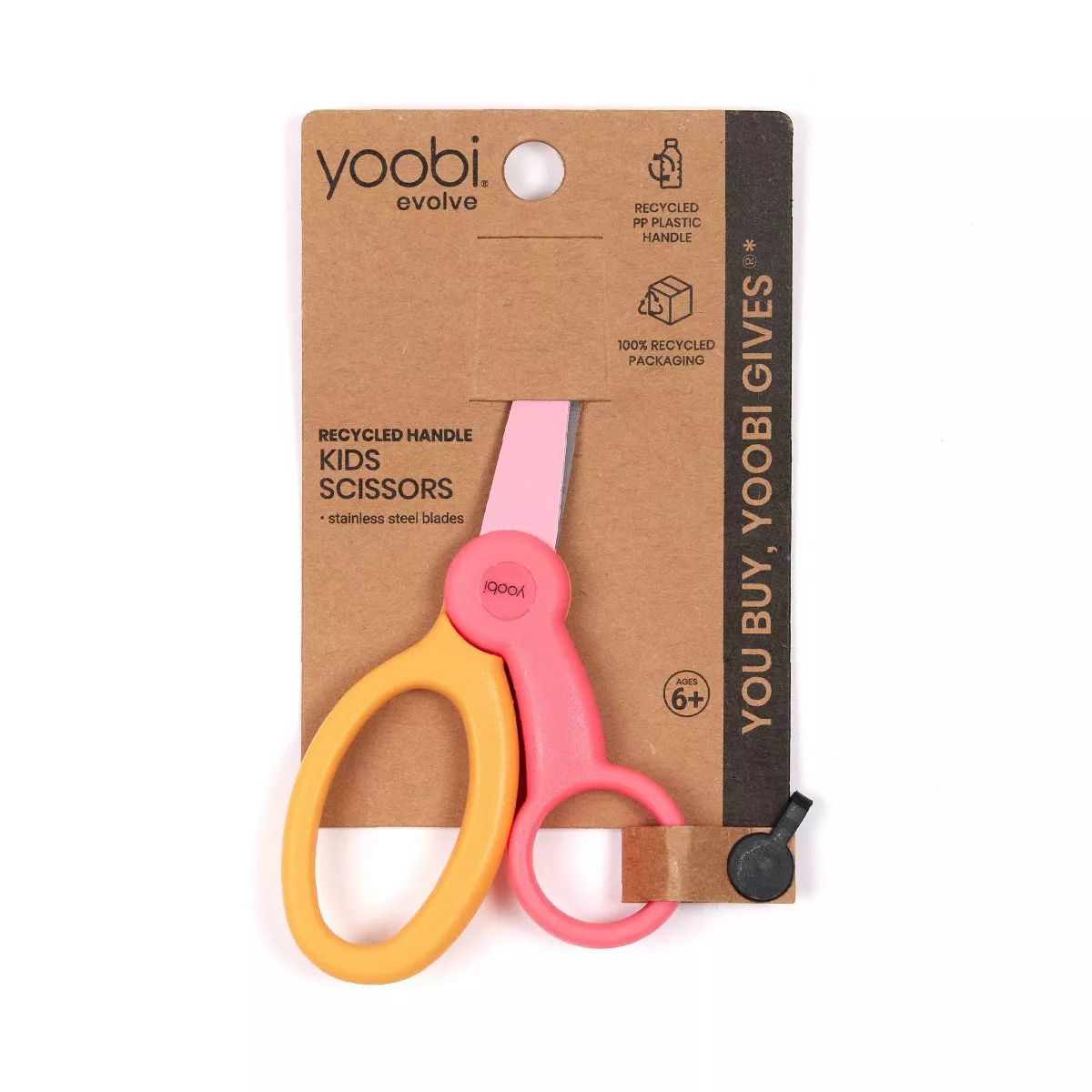 Kid Scissors Pink and Yellow Color Block - Yoobi™ | Target