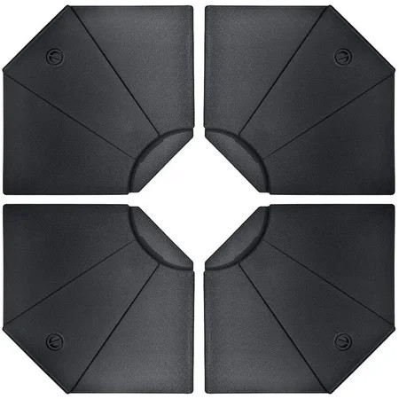 EliteShade 4PCS 220 LB Octagon Shaped Water or Sand Filled Umbrella Base Stand for Cantilever Offset | Walmart (US)
