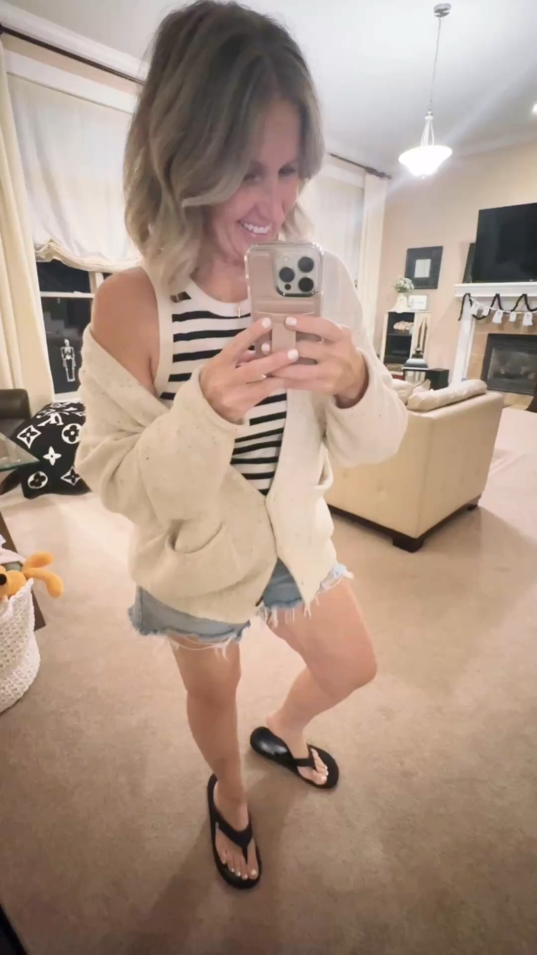 i call it S U M B E R~
the time of year when you wear shorts & a tank but need a CUTE cardigan because it’s 50 degrees in the morning when you get up and go to bed.
*PLUS my go-to vegan leather phone case (that’s also available for the iPhone 17!!)

#Code NICKIBTHOMAS saves on Walli case😜

Everything is Linked


#mywallicase #wallipartner 

#LTKSaleAlert #LTKSeasonal #LTKOver40