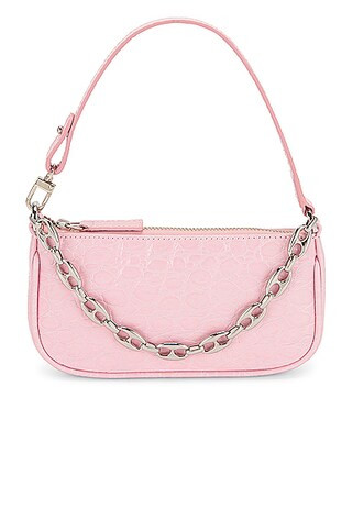 BY FAR Mini Rachel Bag in Peony | FWRD | FWRD 