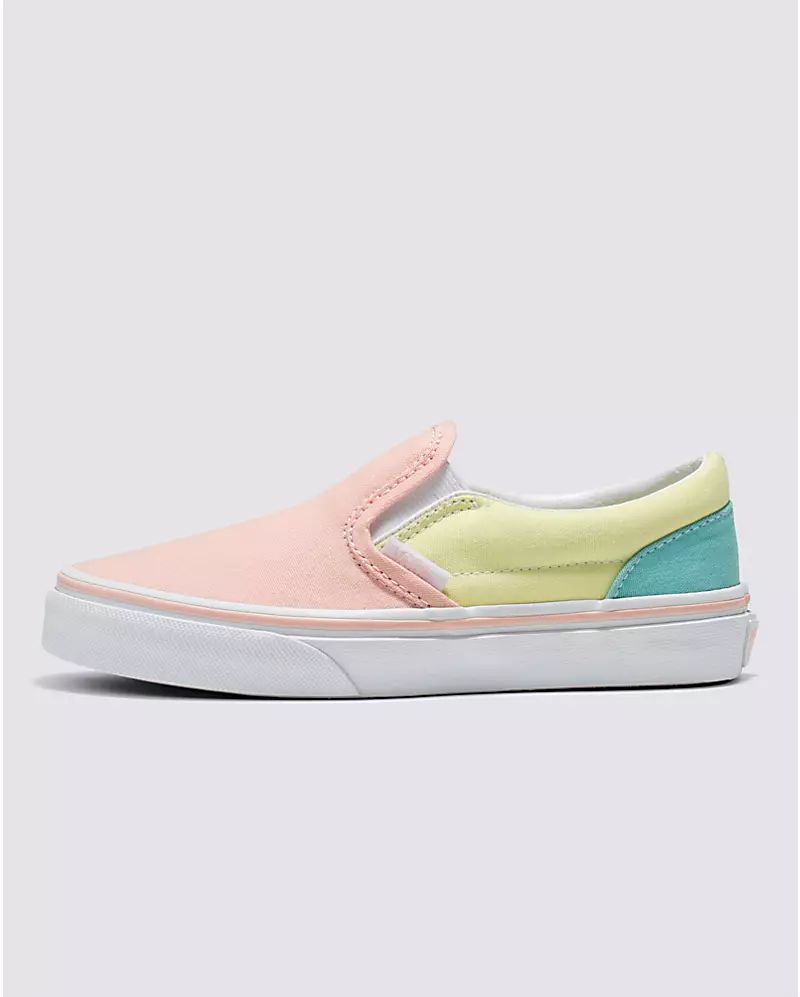 Kids Classic Slip-On Pastel Block | Vans (US)