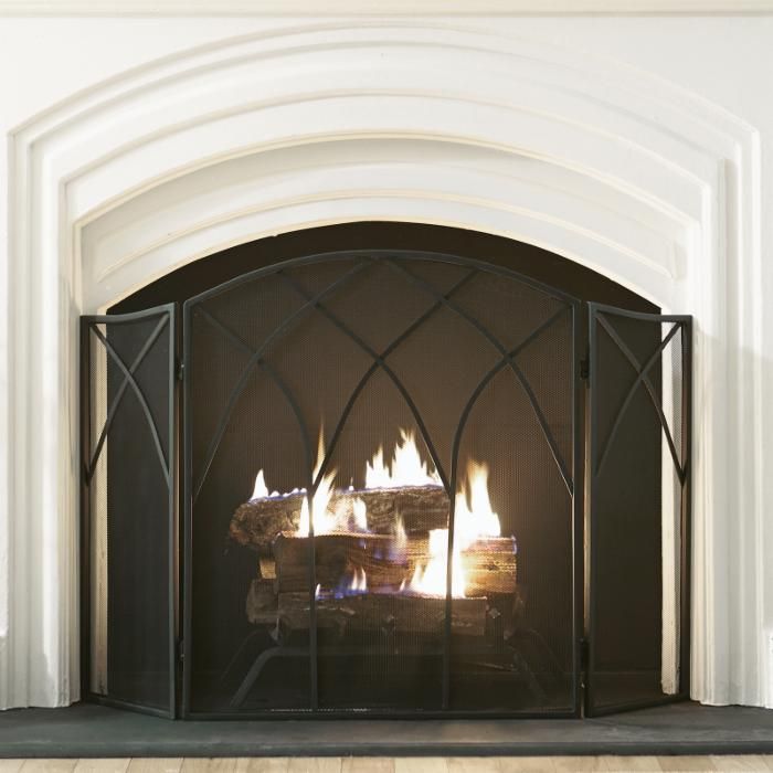 Pleasant Hearth Gothic 3 Panel Fireplace Screen | Hayneedle