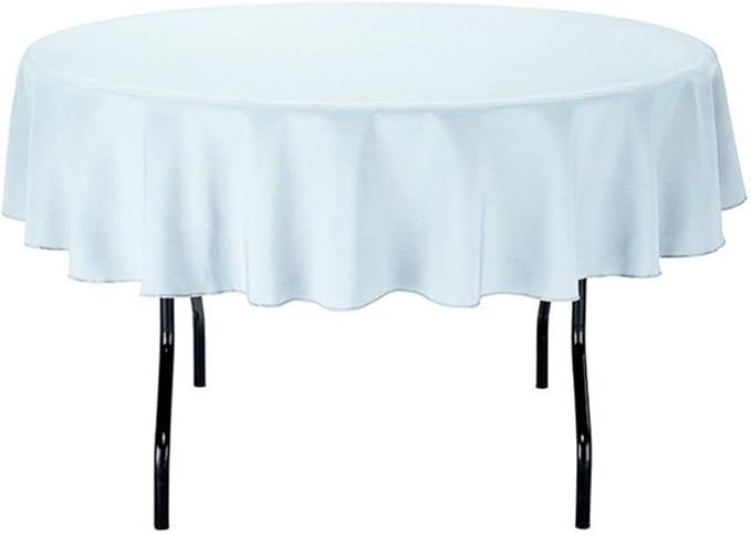 Gee Di Moda Tablecloth - 70" Inch Round Tablecloths for Circular Table Cover in Baby Blue Washabl... | Amazon (US)