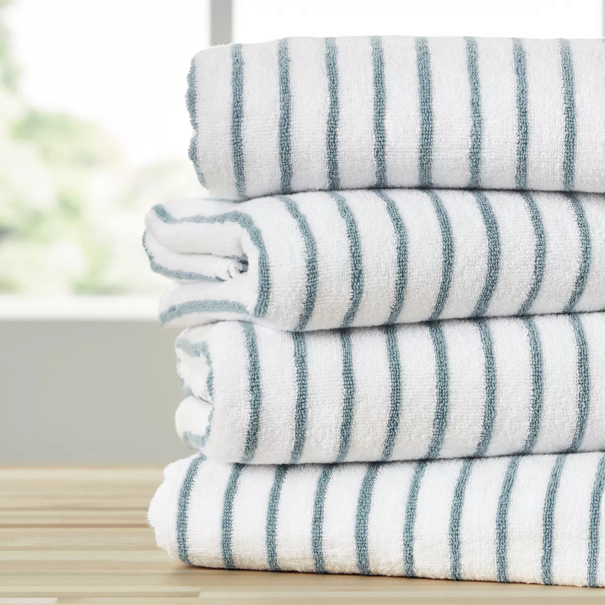 Cabana Stripe 100% Cotton Pool and Beach Towels - Oversized, Absorbent, Quick-Dry Towels - Becky ... | Target