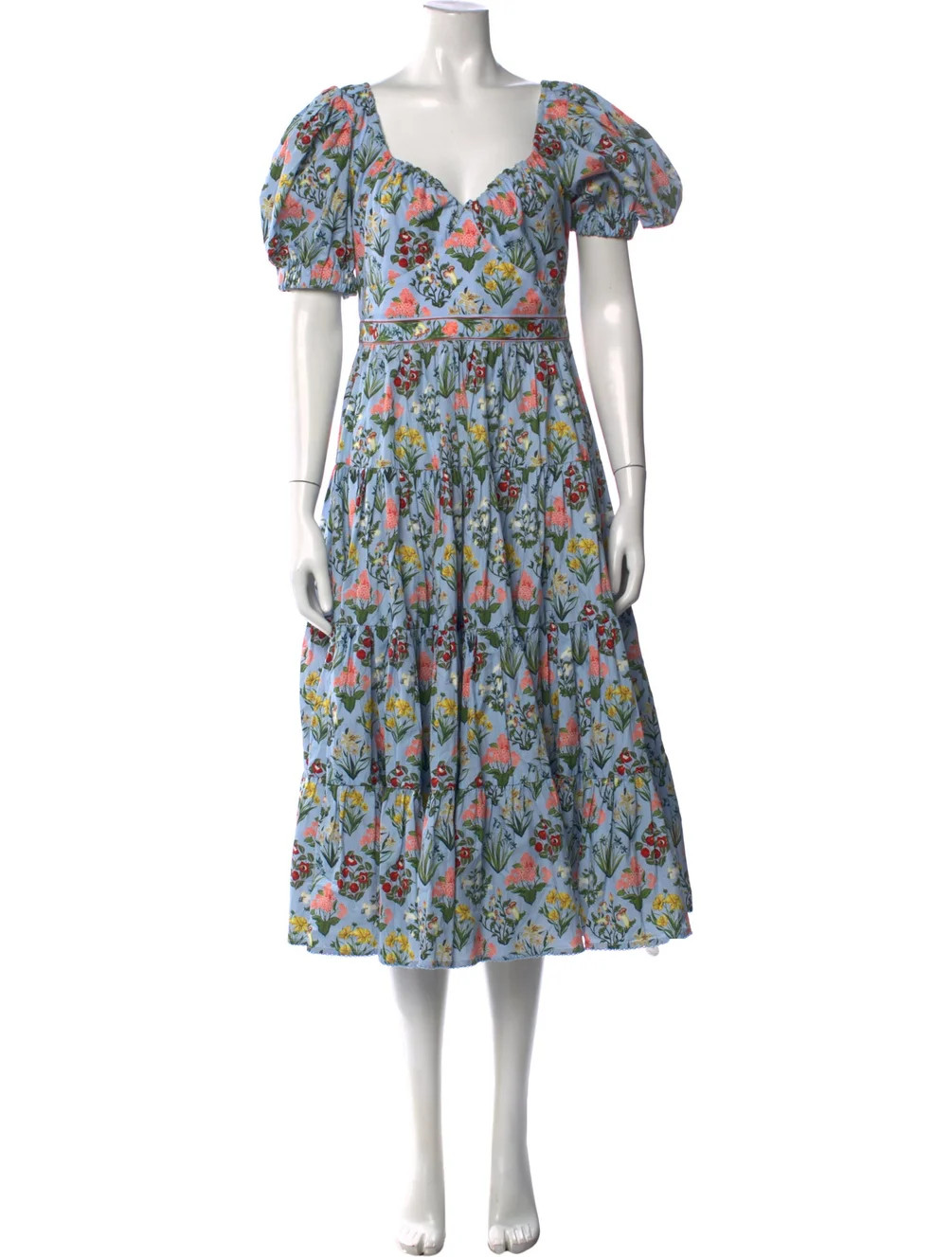 Floral Print Midi Length Dress | The RealReal