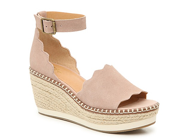 Crown Vintage Daffodil Espadrille Wedge Sandal - Women's - Dusty Mauve | DSW