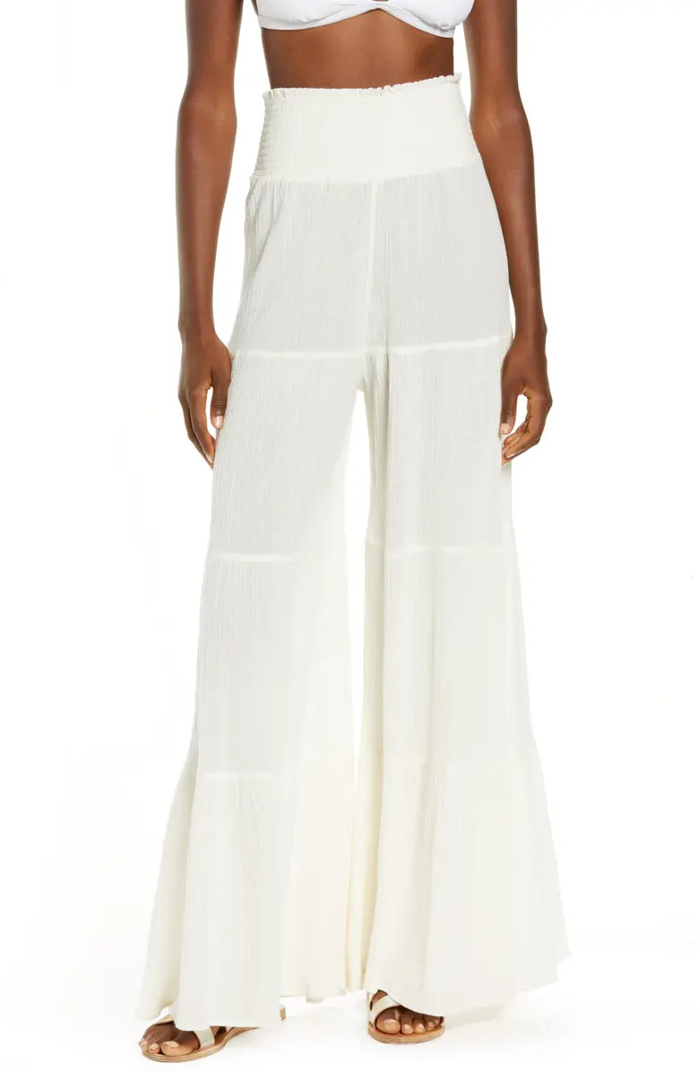 Ruffle Wide Leg Cover-Up Pants | Nordstrom