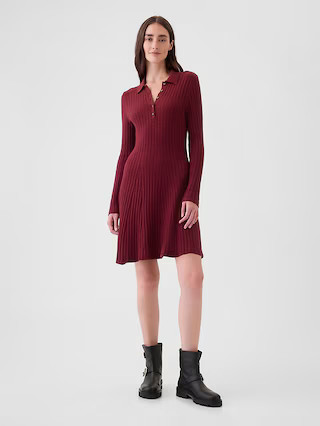 CashSoft Polo Mini Sweater Dress | Gap (US)