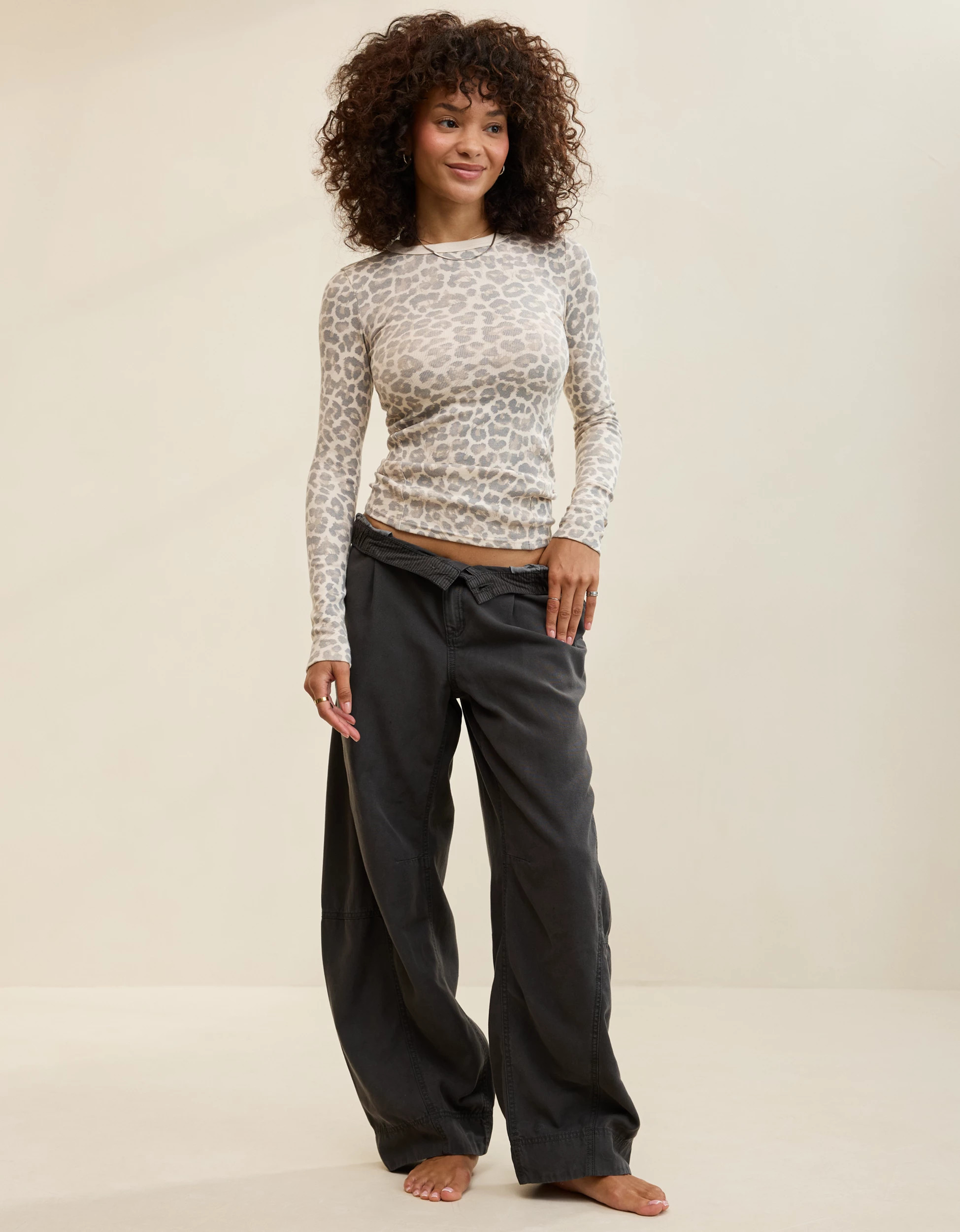 Aerie Essential Crew Layering T-Shirt | Aerie