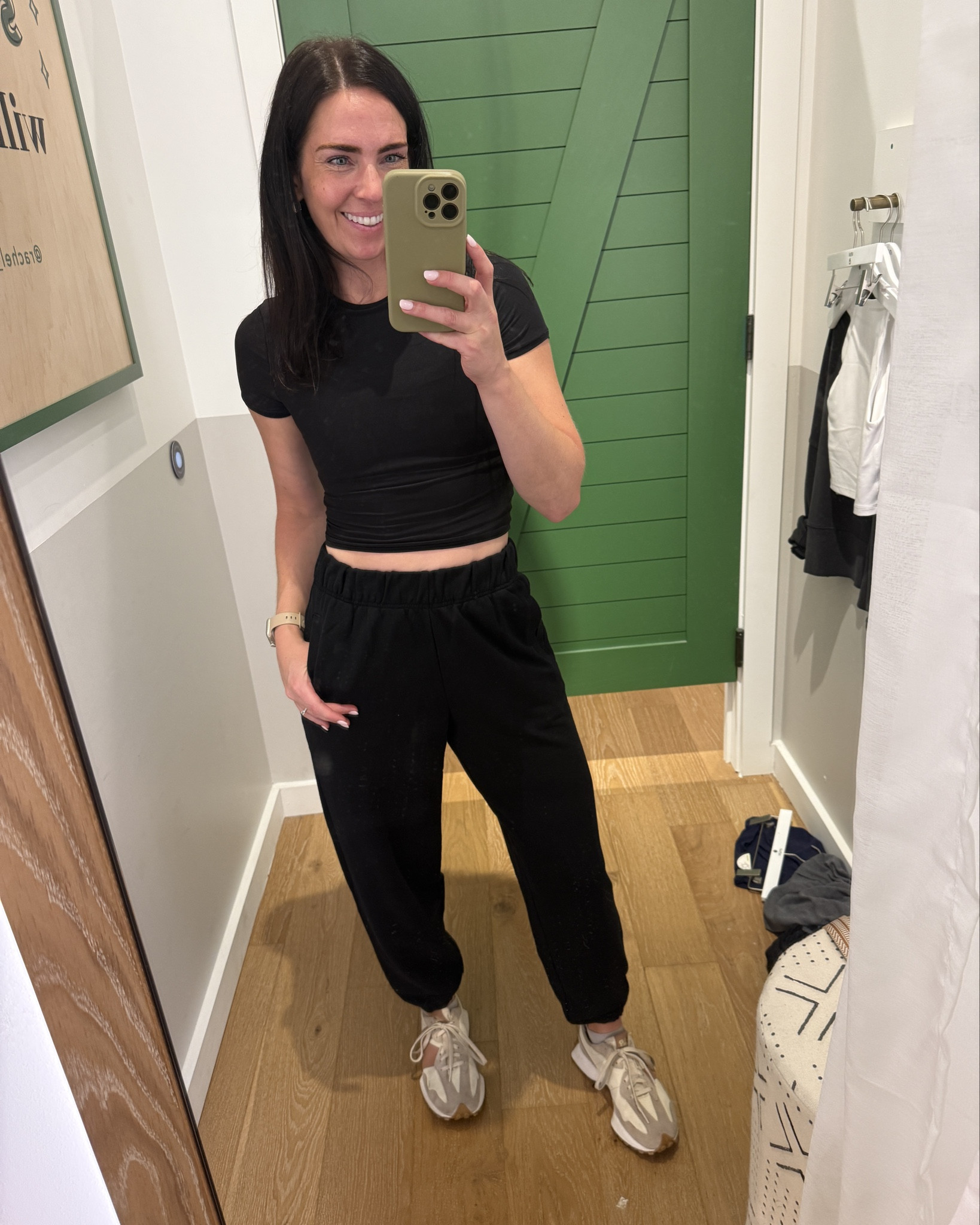These sweatpants are such an upgrade to your husband/boyfriend’s sweatpants lol So comfy, not frumpy, tight where you want them and loose everywhere else. 

Pair with this cute cropped tee. It’s flexible to show a little skin or have more torso coverage. 

Both TTS! 

#ltkactive #loungewear 