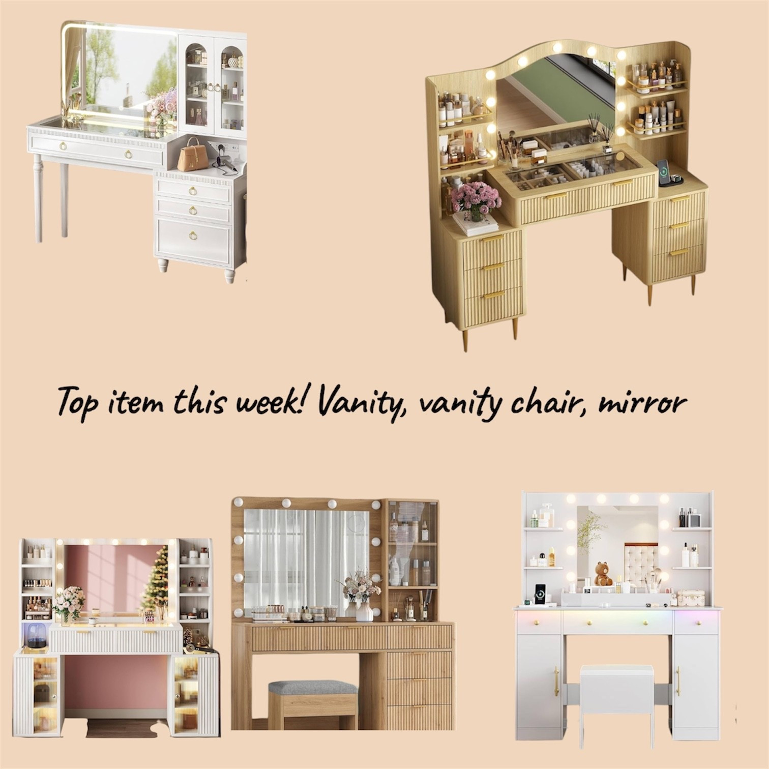 Amazon Vanities and accessories for your beauty room 
#beautyroom  #vanity



#LTKHome #LTKselfcare #LTKValentine