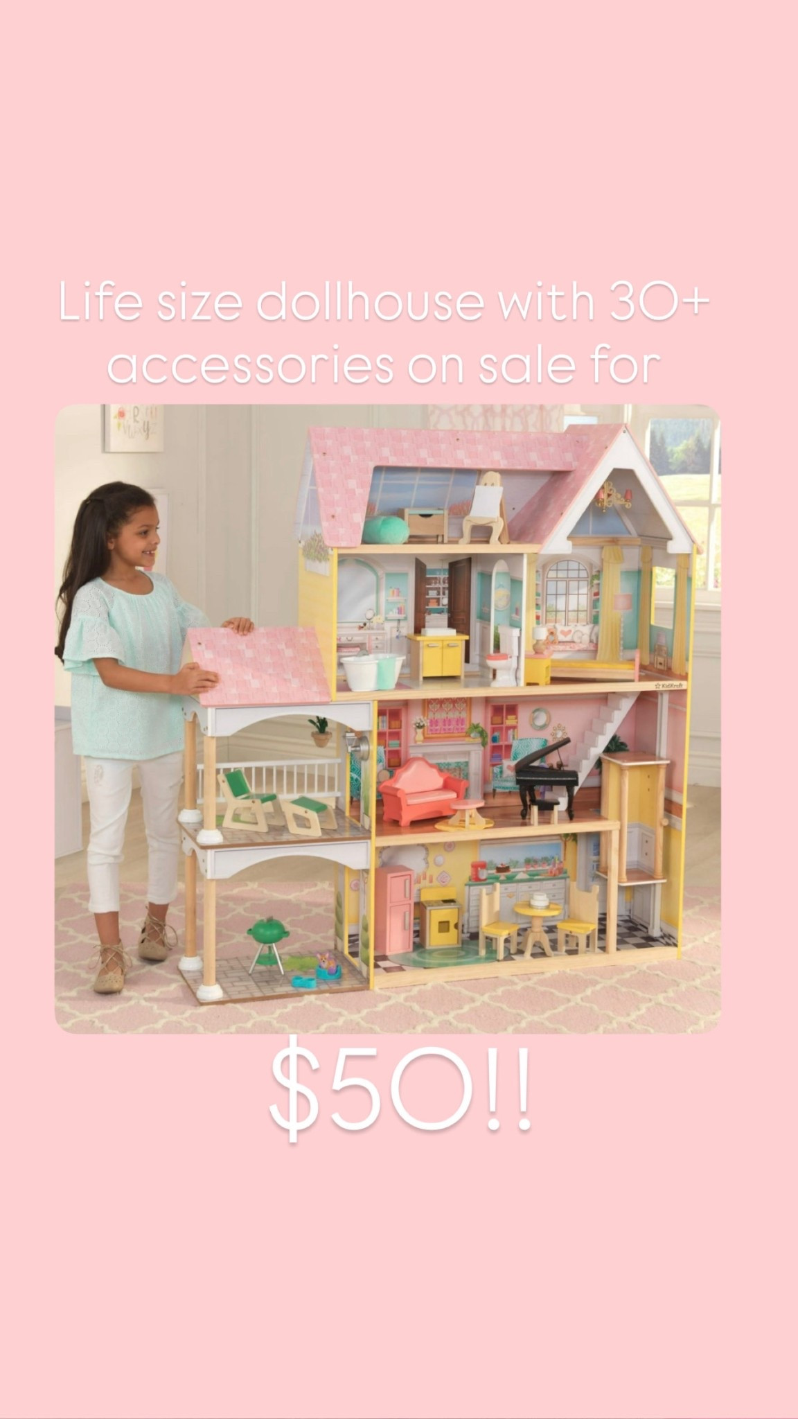 Life size Barbie dollhouse for $50! Great sale 


#LTKKids #LTKSeasonal #LTKFindsUnder50