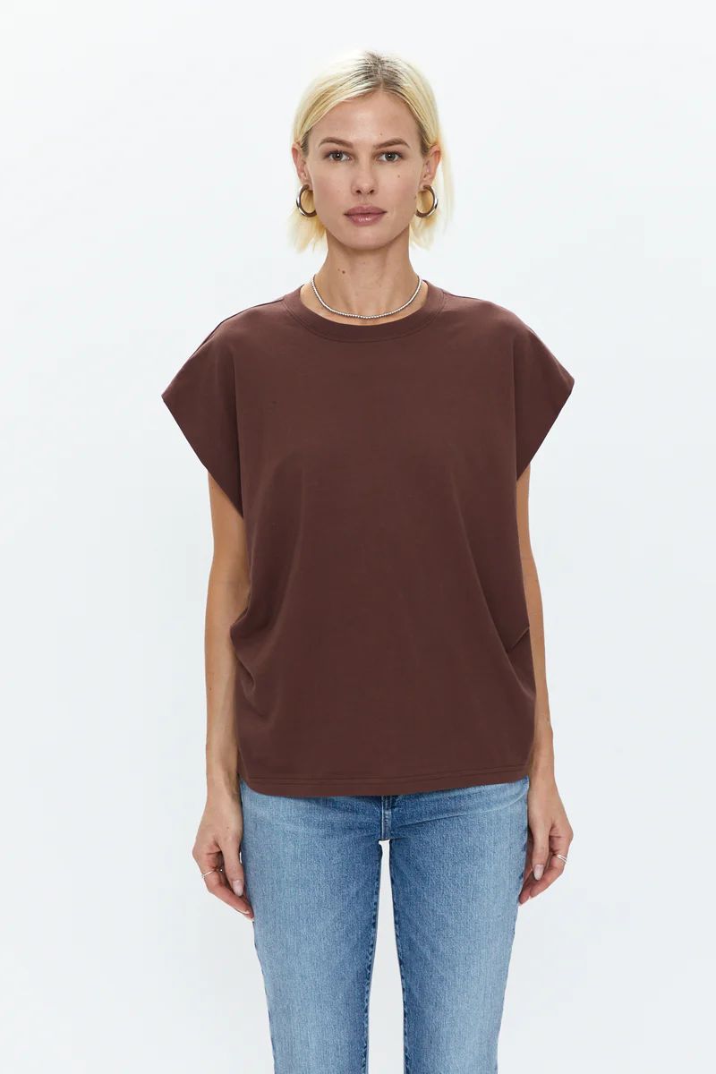 Trina Muscle Tee - Chocolate | Pistola Denim