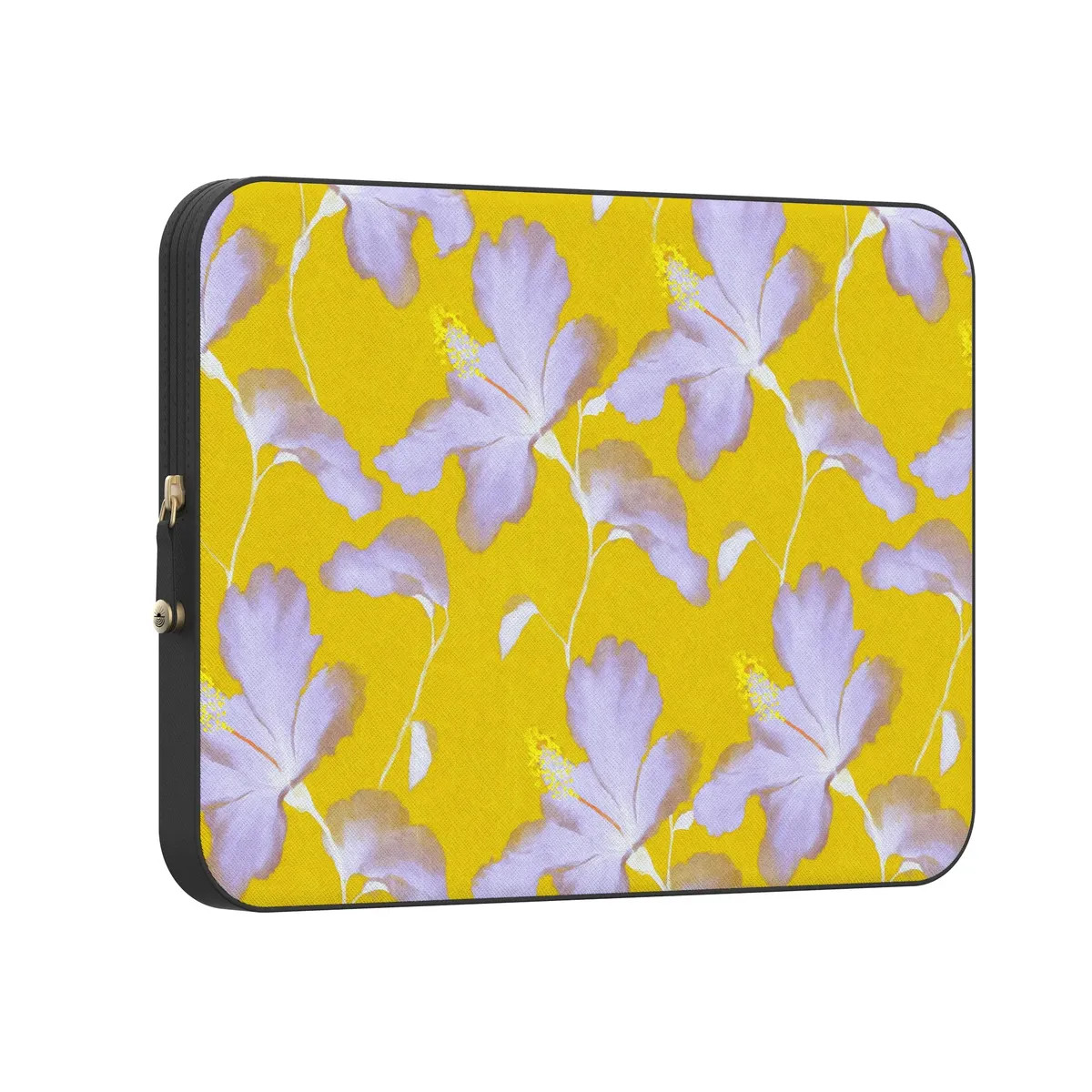 Hibiscus Haze   Painted Floral Laptop Case | CASELY