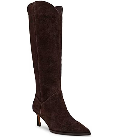 Steve Madden Leyna Suede Western Inspired Kitten Heel Boots - 9.5 | Dillard's