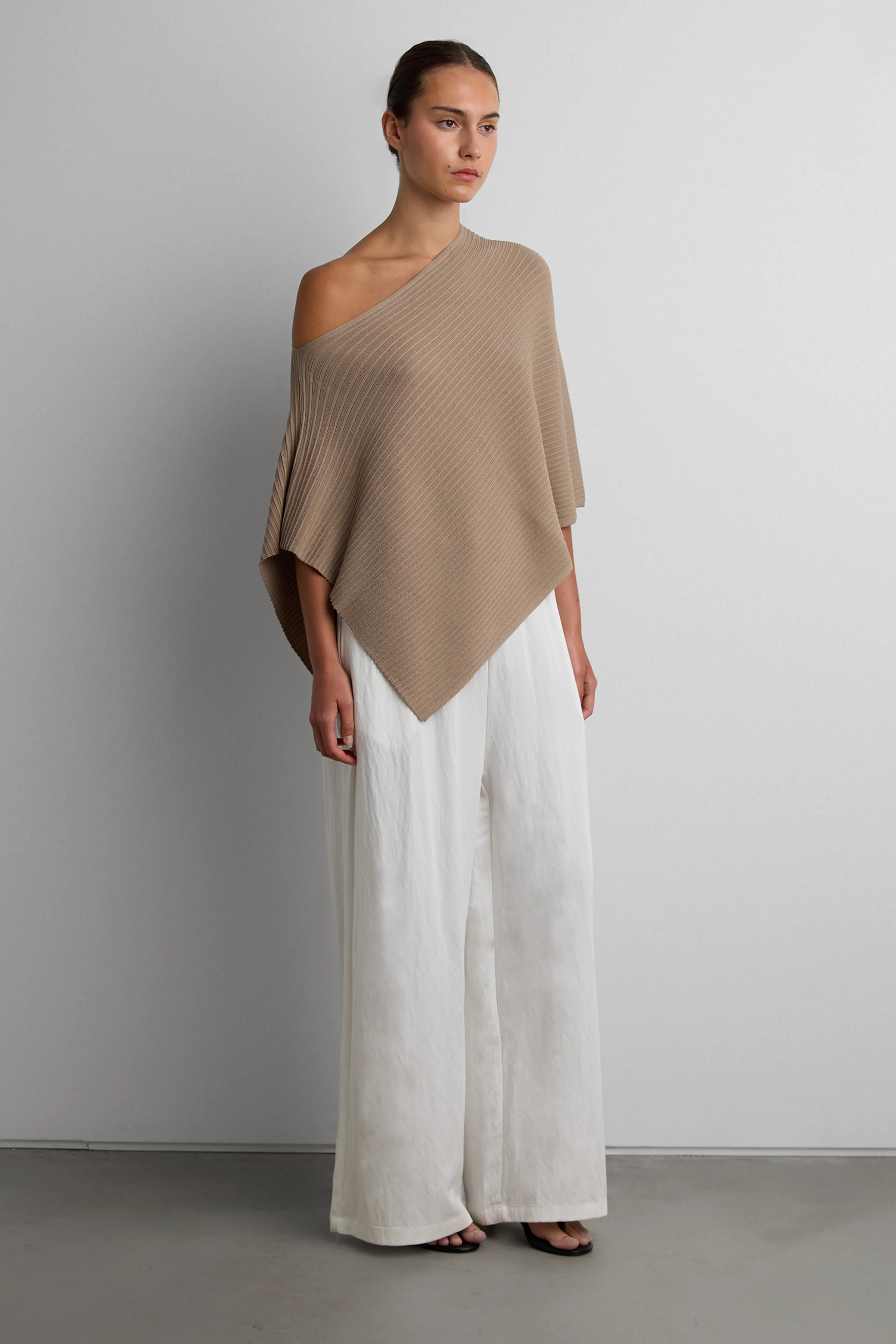 KNIT CAPE PONCHO | OAK + FORT
