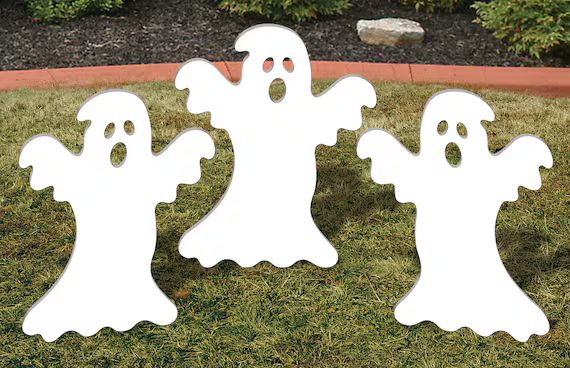 PVC All-weather Ghostly Trio Yard Decoration - Etsy | Etsy (US)