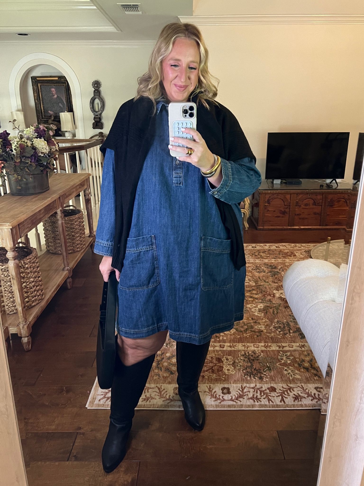 This denim dress, XS-4X 

#LTKStyleTip #LTKFindsUnder50