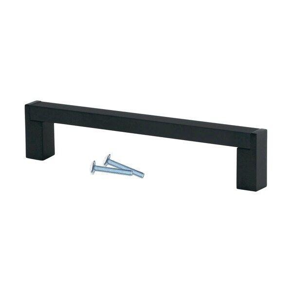 Modern Industrial Bar 5-1/32" Centers Flat Black Cabinet Pull | Bed Bath & Beyond