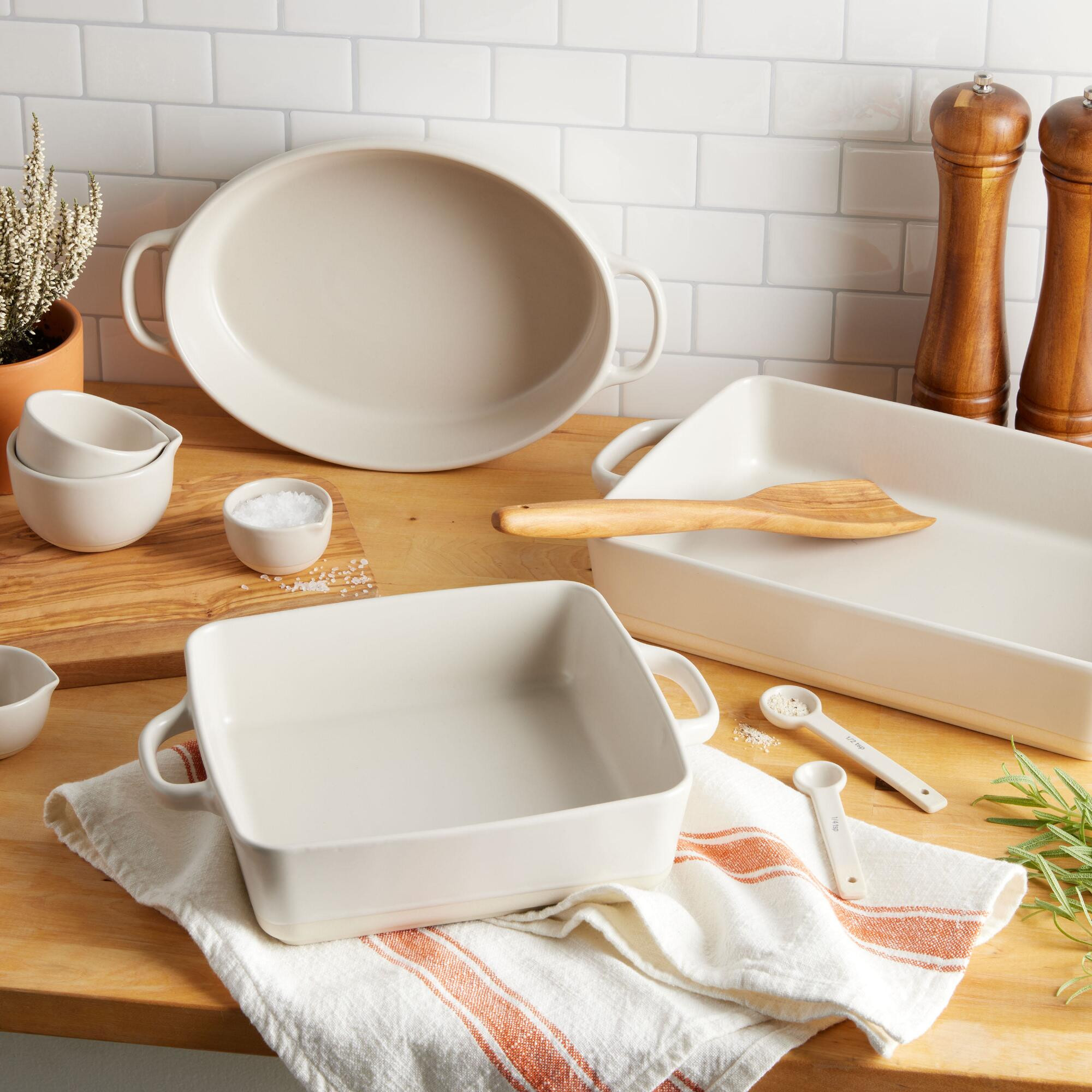 Greige Ceramic Bakeware Collection | World Market