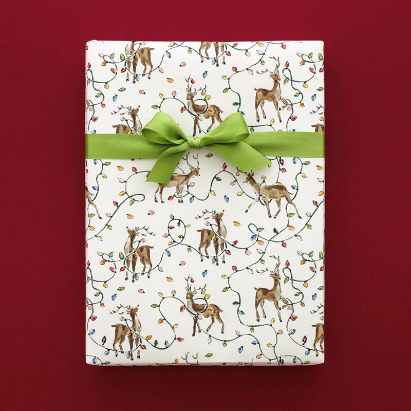 Reindeer Games Wrapping Paper by Riley Sheehey | Loozieloo