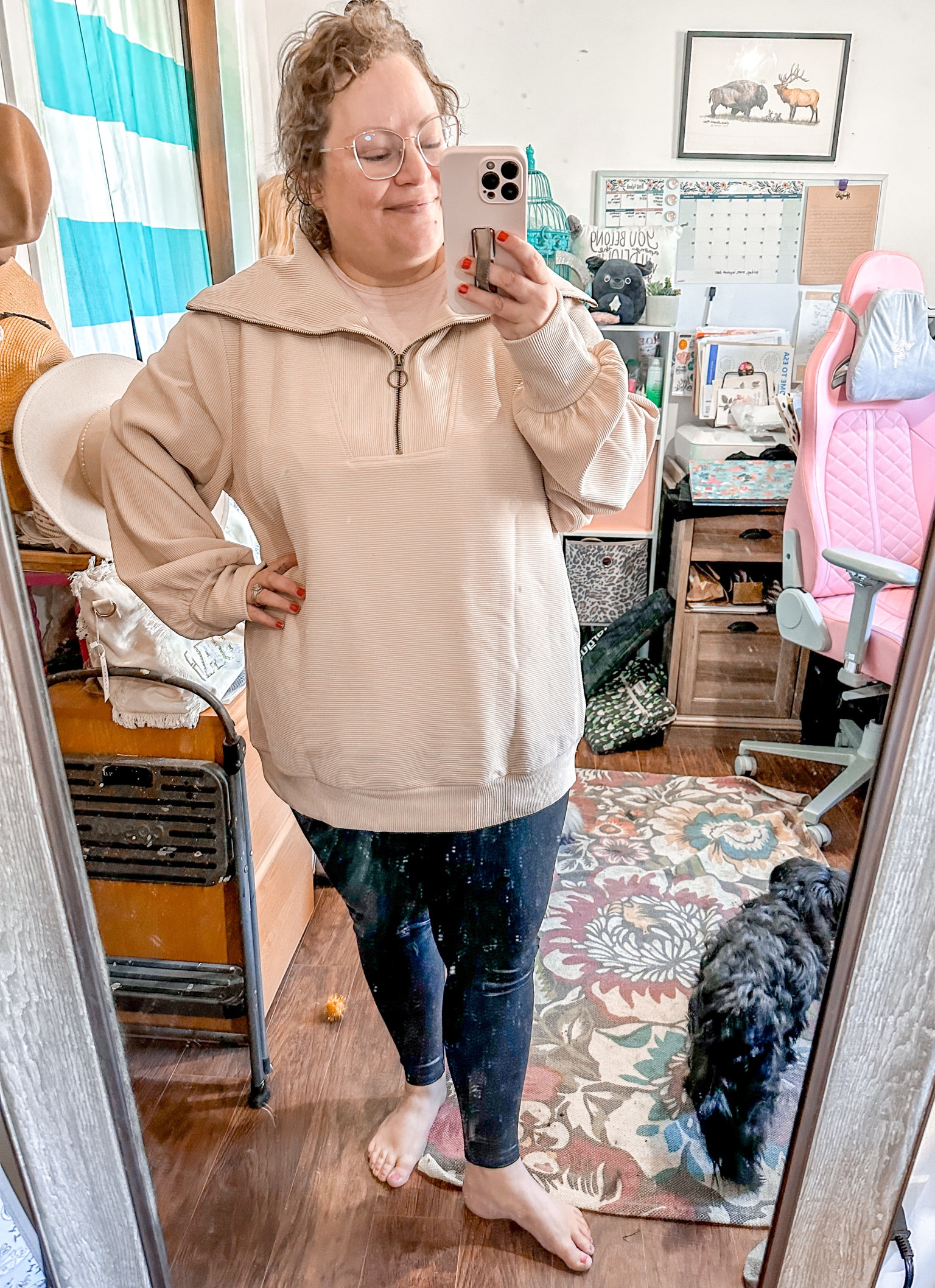 The comfiest go to look for all the holiday festivities! Varley dupe on Amazon & spanx faux leather leggings for the win!

#LTKplussize #LTKCyberWeek #LTKHoliday