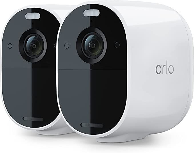 Arlo Essential Spotlight Camera - 2 Pack - Wireless Security, 1080p Video, Color Night Vision, 2 ... | Amazon (US)