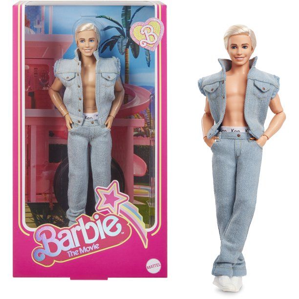 Barbie The Movie Collectible Ken Doll Wearing Denim Matching Set | Walmart (US)