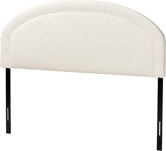 Baxton Studio Fiana Headboard, Queen, White/Dark Brown | Amazon (US)