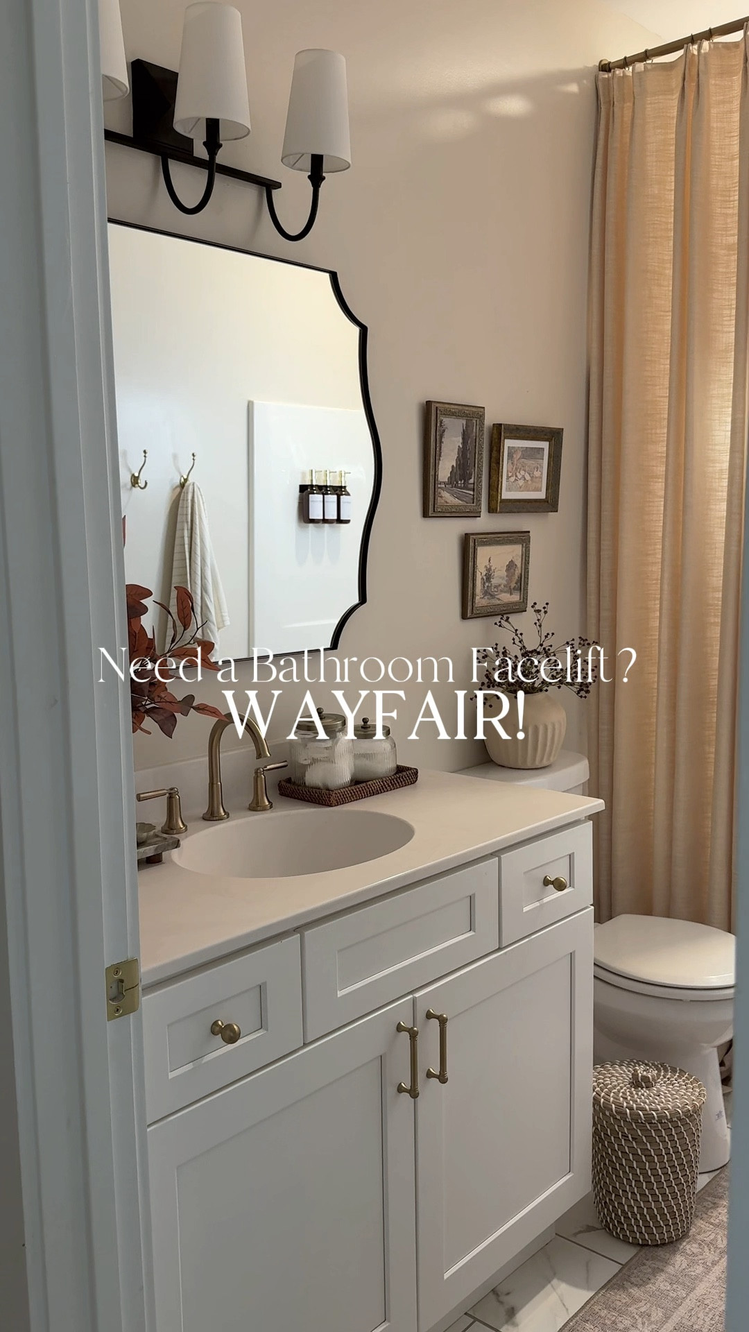 It’s amazing how simple changes can transform a space. I found so many beautiful pieces @Wayfair that didn’t break the bank and brought a lovely warmth to our boring guest bath! It feels like a totally different room 😍

#ad #wayfair #wayfairpartner @shop.ltk #liketkit

#LTKHome