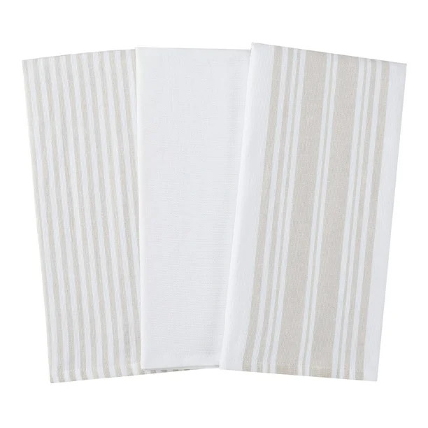 Better Homes & Gardens Culinary Stripe Kitchen Towels, Set of 3, Multiple Colors | Walmart (US)
