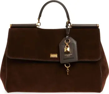 Dolce&Gabbana My Sicily East/West Suede Handbag | Nordstrom | Nordstrom