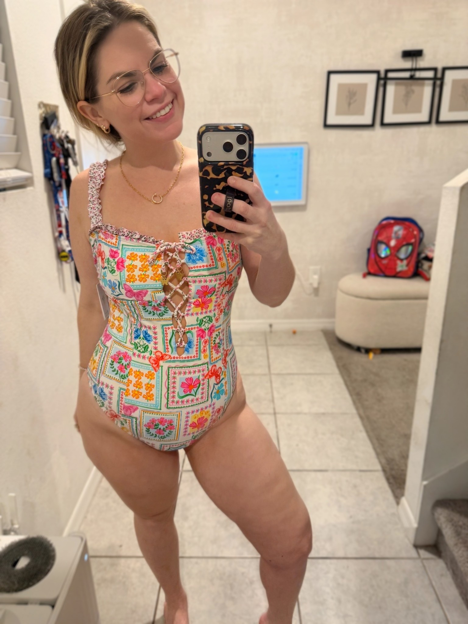 Loving this one piece, modest swimsuit from Walmart- I even snagged the matching cover-up dress, but it’s not out yet for pre-order ￼

#LTKmomlife #LTKTravel #LTKOver40