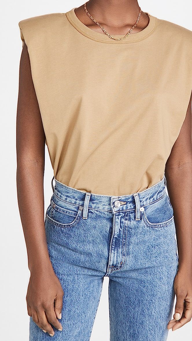 Padded Shoulder T-Shirt | Shopbop