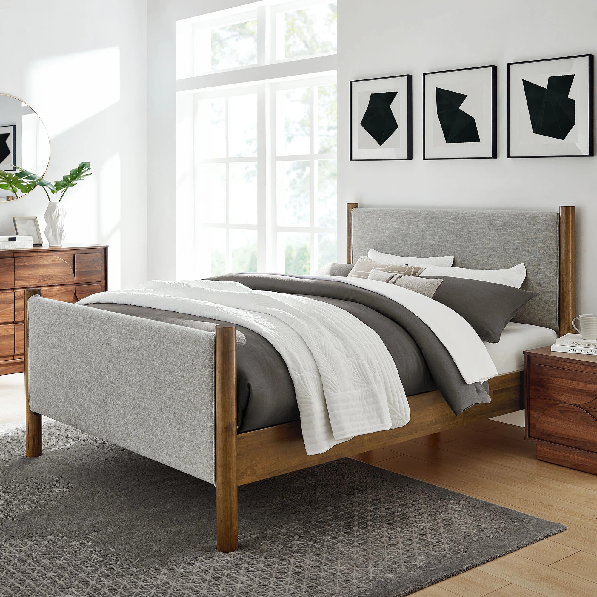 Maven Boucle Upholstered Platform Bed | Wayfair North America