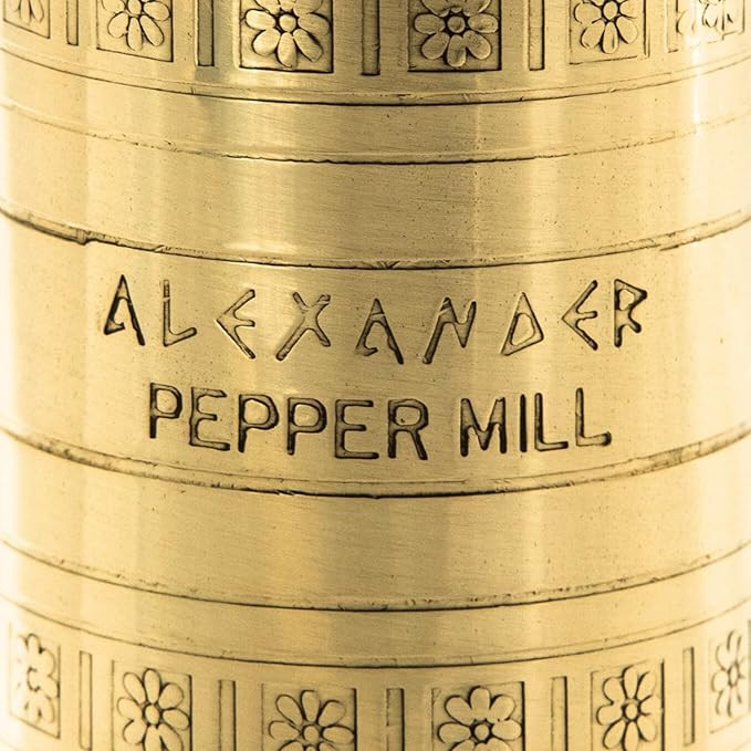 The Original Greek Pepper Mill 8 Inch Tall | European Pepper Mill Grinder with Crank Handle | Man... | Amazon (US)