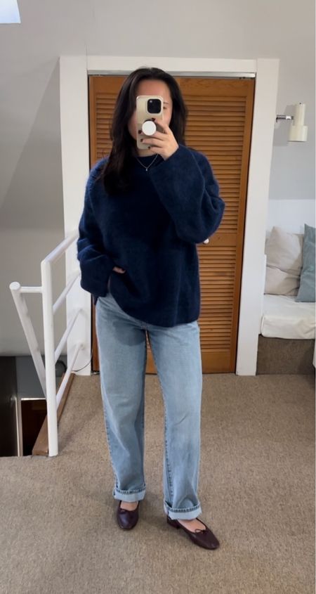 Sweater: size medium
Jeans: size 26