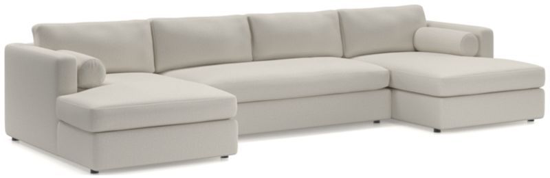 Aris 3-Piece Double Chaise Sectional | Crate & Barrel | Crate & Barrel