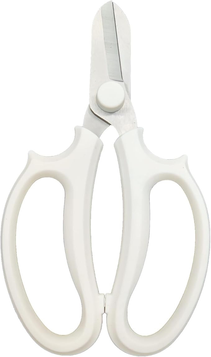 Gardening Scissor White Sharp Blade Alloy Steel Garden Shears for Cutting Flowers Trimming Plants... | Amazon (US)