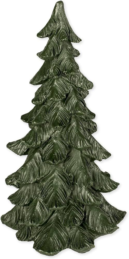Slifka Sales Co. 8 Inch Tall Resin Tabletop Spruce Tree Decorative Christmas Figurine | Amazon (US)