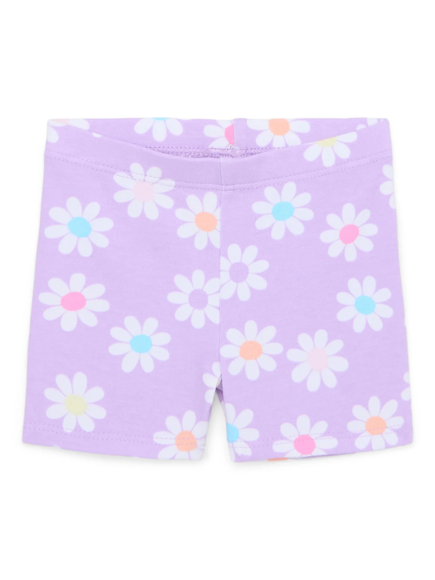 Garanimals Baby Girl Printed Jersey Bike Shorts, Sizes 0-24 Months | Walmart (US)