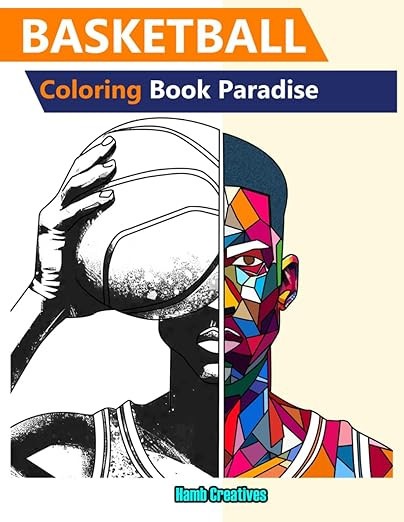 Basketball Coloring Book Paradise: NBA's Greatest Moments, Teams, Sneakers, and More! For Basketb... | Amazon (US)
