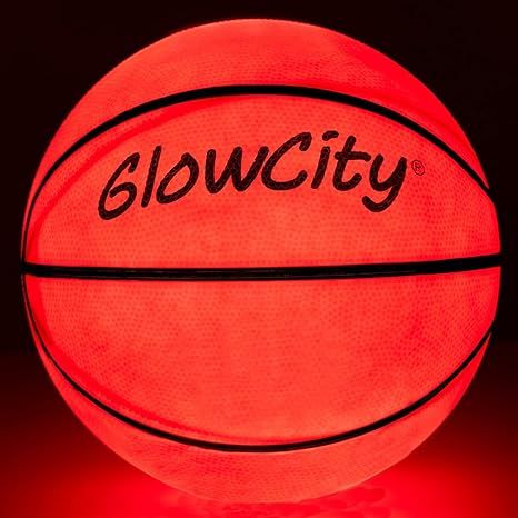 GlowCity Glow in The Dark Basketball - Light Up, Youth Size Basketballs with 2 LED Lights and Pre... | Amazon (US)