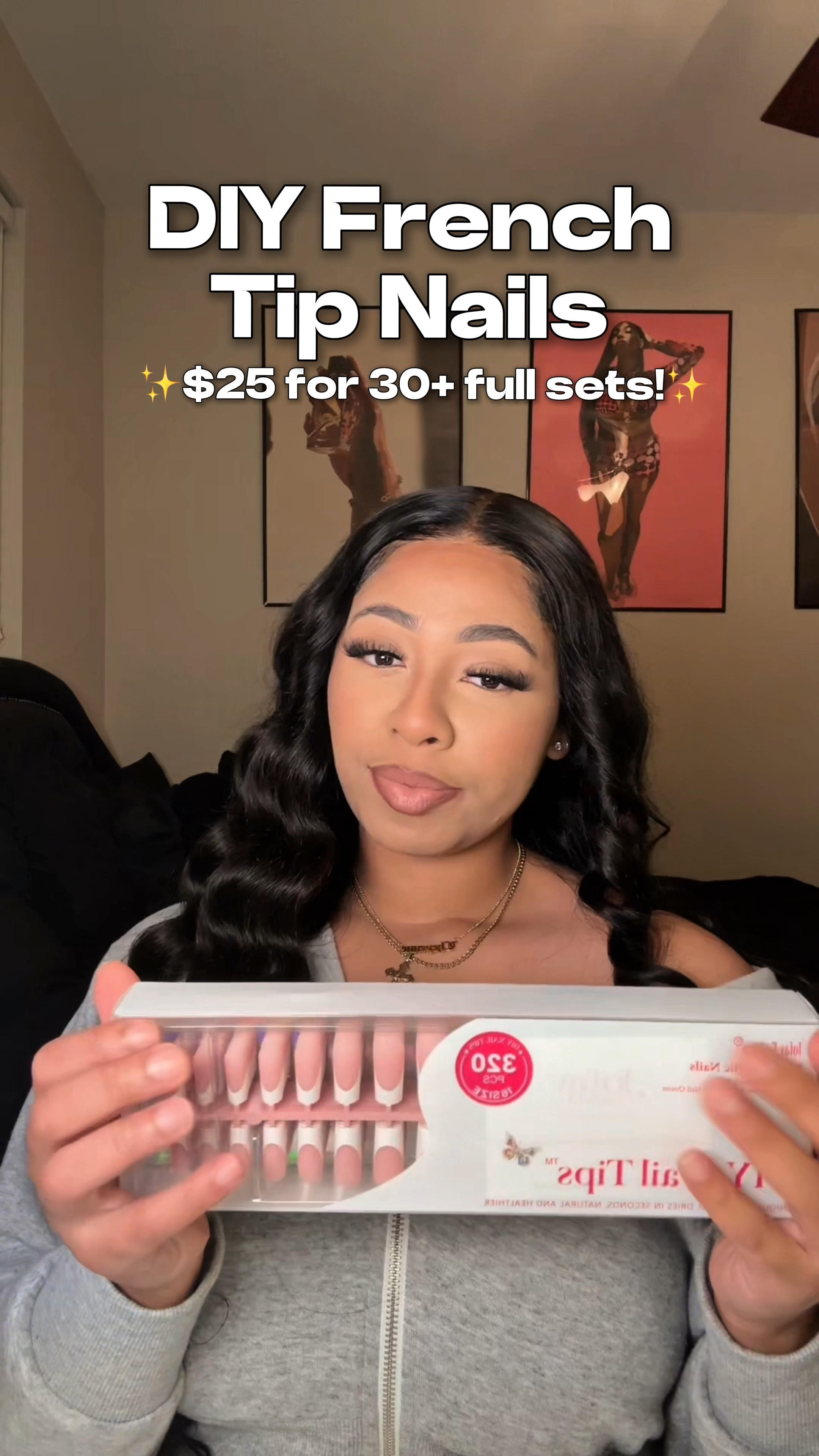 EASY DIY French Tip Nails 💅🏽😍 It was only $25 for 320 nails! (That’s over $1350 at the nail shop) 🤯 Not sure how long the sale will last so get them ASAP 💗 The exact brand UV light was sold out on Amazon so i linked a similar one. There’s the exact same one from Walmart but it’s more expensive, so i linked both 🥰

DETAILS:
✨All you need is the nails, glue and file! Clear coat & the UV lamp is optional ✨
The nails are from TikTok! Linked on my TikTok & Instagram 🥰 IG: Kaylaacheyennee , TikTok: Theekaylacheyenne

The nails are sturdy and durable! I added a clear coat because they are matte and I feel like they would last longer with it! 💅🏽 The polish I used is from religion nail supply so i linked the next best one from Amazon! (Even comes with a matte top coat) 🔥 

📌OPTION 1:
Apply the nails as is, with just glue & no clear polish

📌OPTION 2:
Apply the nails with glue, and add a regular clear top coat (No UV lamp required)

📌OPTION 3: (what I did)
Apply the nails with glue, and add a clear Gel base coat & top coat that requires a UV lamp (This makes it a little more thicker which I loved)

EITHER way, whichever option you choose, it will still be perfect! 😍

#LTKBeauty #LTKFindsUnder50 #LTKVideo