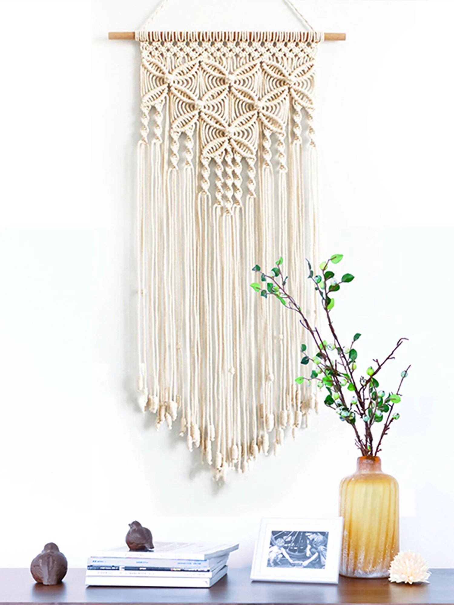 Wall Hanging Braided Boho Macrame Woven Handmade Art Tapestry Home Room Decor | Walmart (US)